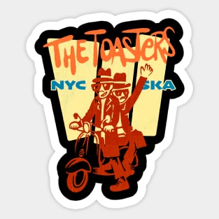 The Toaster band merchandise, funny cartoon style design Sticker